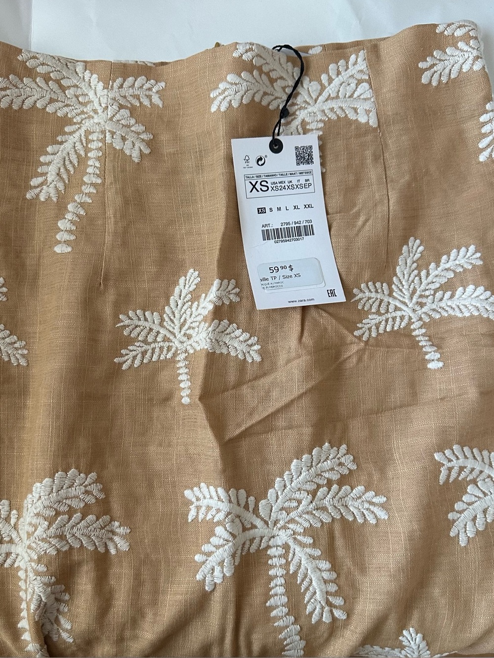 NWT ZARA Printed Midi Skirt